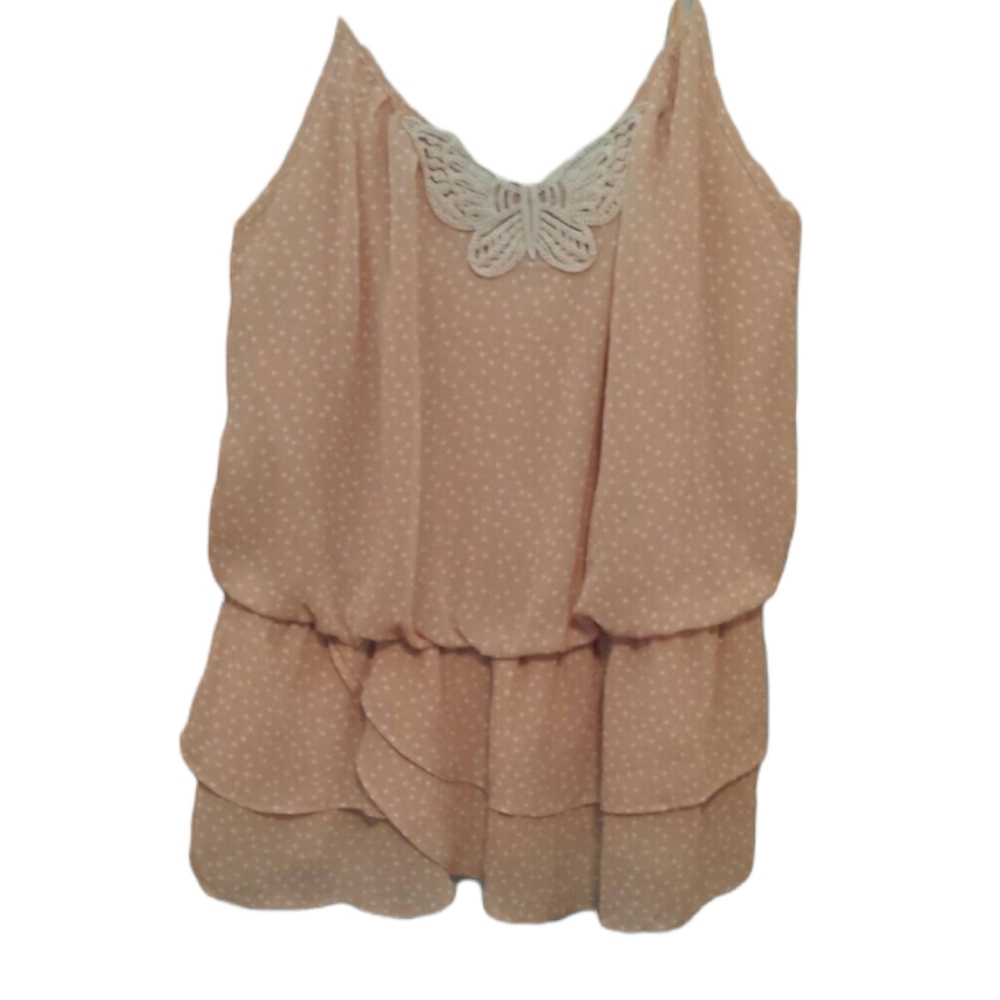 Lauren Conrad Peach Summer Top sz Small